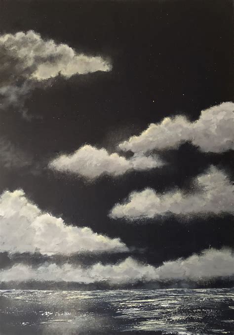 Night sky Cloud painting Art Cloud Painting Art, Night Sky Painting ...