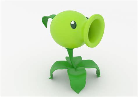 Peashooter - Plants vs. Zombies | CGTrader