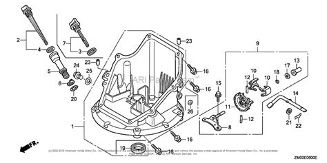 Honda Engines GCV160LA0 S3A ENGINE, USA, VIN# GJARA-1000001 Parts Diagram for OIL PAN