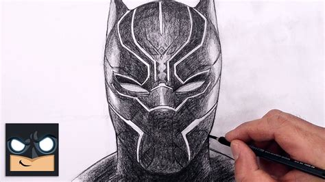 How To Draw Black Panther | Sketch Tutorial - YouTube