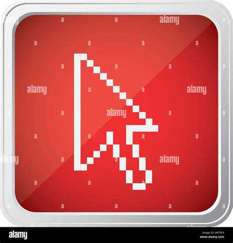 red emblem mouse cursor icon Stock Vector Image & Art - Alamy