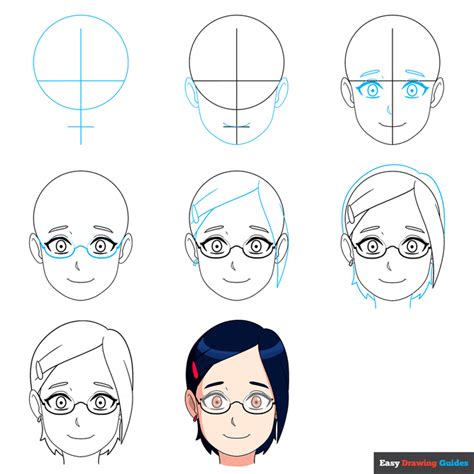 How To Draw Anime Girl With Glasses Tutorial For Beginners – NBKomputer