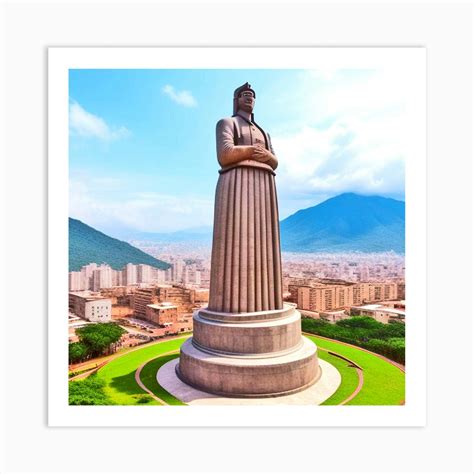 Statue Of Kim Jong-Il Art Print by MdsArts - Fy