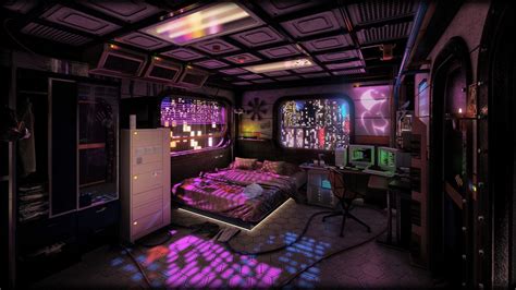 Cyberpunk Style Interior Design