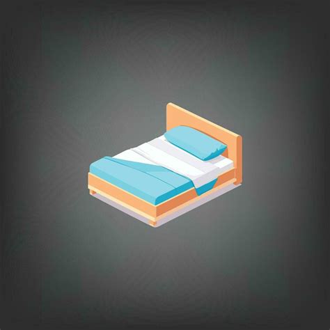 Bed vector isometric view. 24846775 Vector Art at Vecteezy