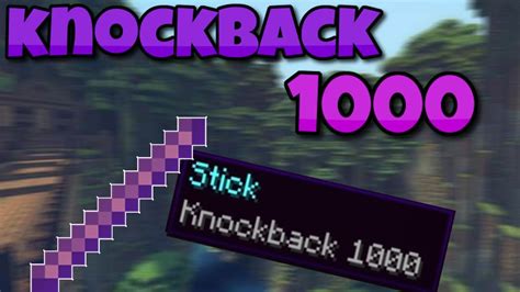 How to get knockback 1000 in minecraft bedrock edition