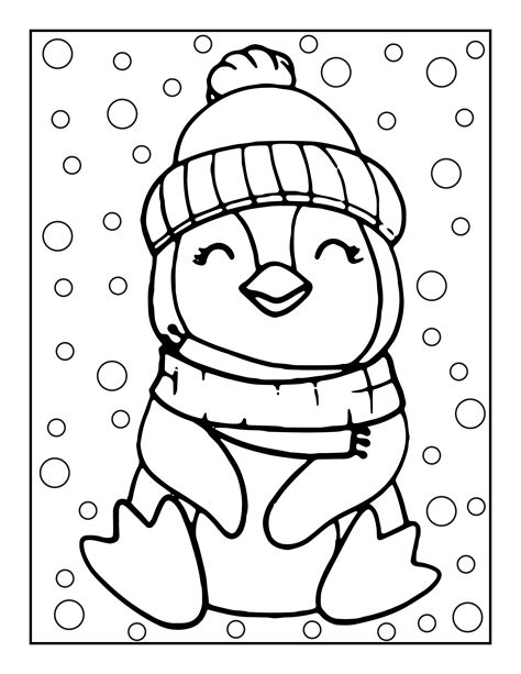 48 Penguin Coloring Pages, Free Christmas Coloring Printables