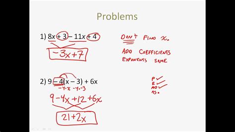 Algebra 1 - 1-5 Simplifying Algebraic Expressions - More Examples - YouTube