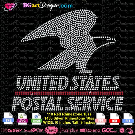 lllᐅDownload USPS Eagle Logo Rhinestone - bling logos cricut silhouette