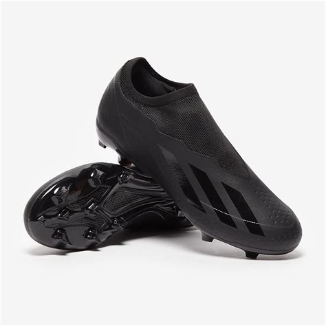 adidas X Crazyfast.3 Laceless FG - Core Black/Core Black/Core Black - Mens Boots