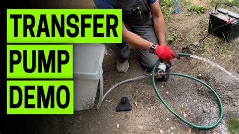 HOW TO USE a Water Transfer Pump - Acquaer review - YouTube