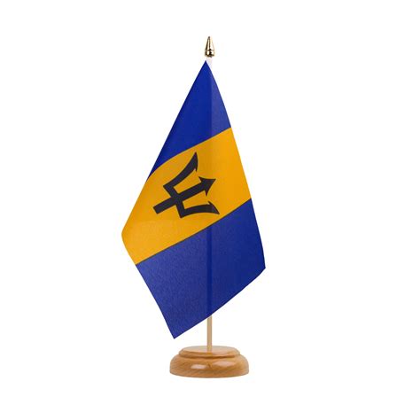 Barbados - Table Flag 6x9", wooden - MaxFlags - Royal-Flags