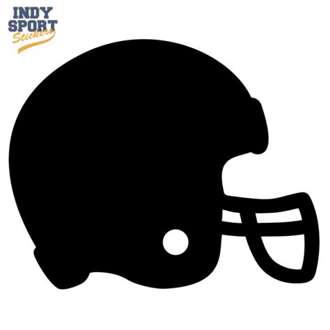 Football Helmet Silhouette - Indy Sport Stickers