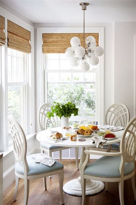 Room for Style: Decorating | White on White | Coastal dining room, White round dining table ...