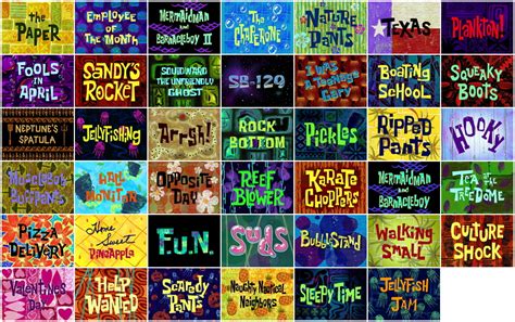 Click the SpongeBob Title Cards (Season 1) Quiz - By Moai