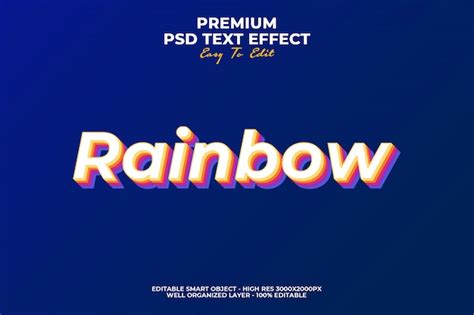 Rainbow Text Effect Images | Free Vectors, Stock Photos & PSD