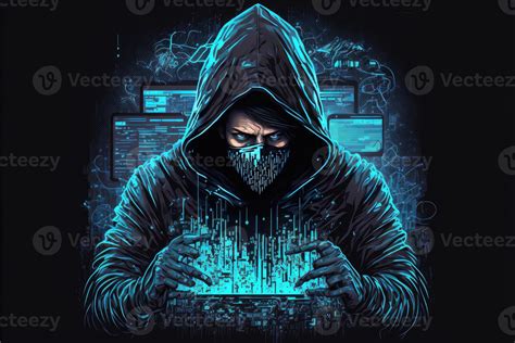 Hacker technology concept illustration. AI Generated 21827382 Stock ...