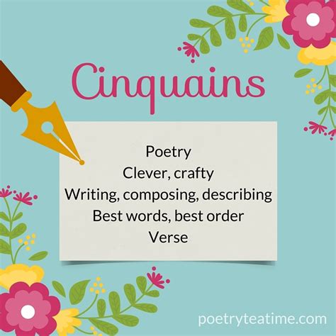 Writing a Cinquain Poem - Poetry Teatime