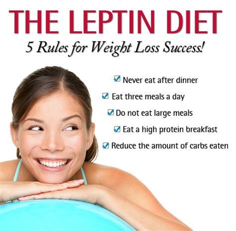 The Leptin Diet 5 Rules. The Leptin Diet is the secret to getting more energy from less food! # ...
