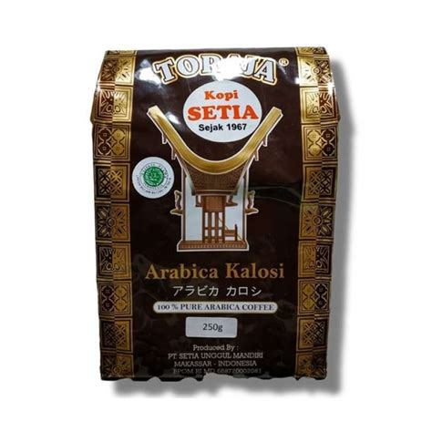 Jual Kopi Bubuk Toraja Arabica Kalosi Kopi Setia Khas Sulawesi 250 Gr Di Seller Sulawesi Central ...