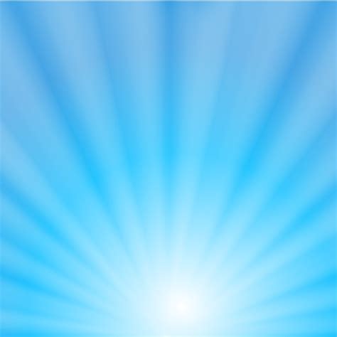 Sun rays on blue sky background | Premium Vector