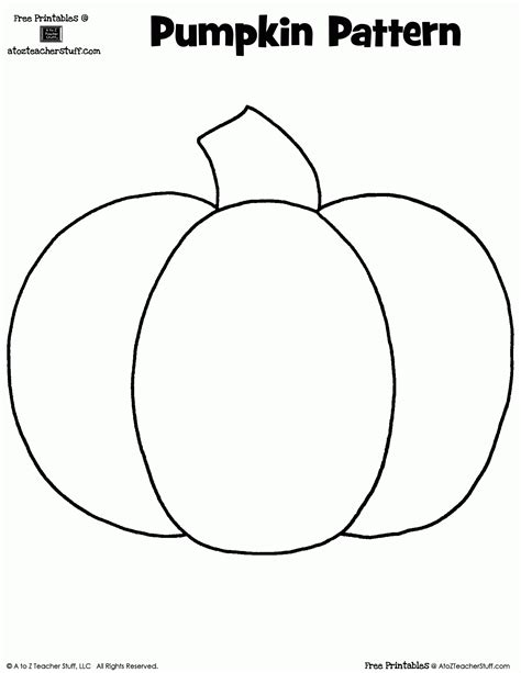 Pumpkin Shape Template