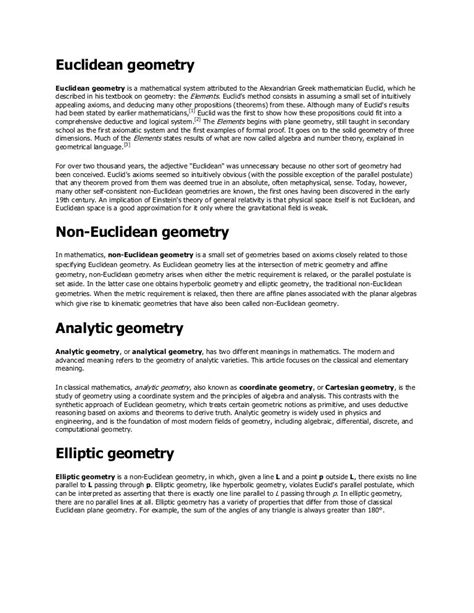 Euclidean geometry