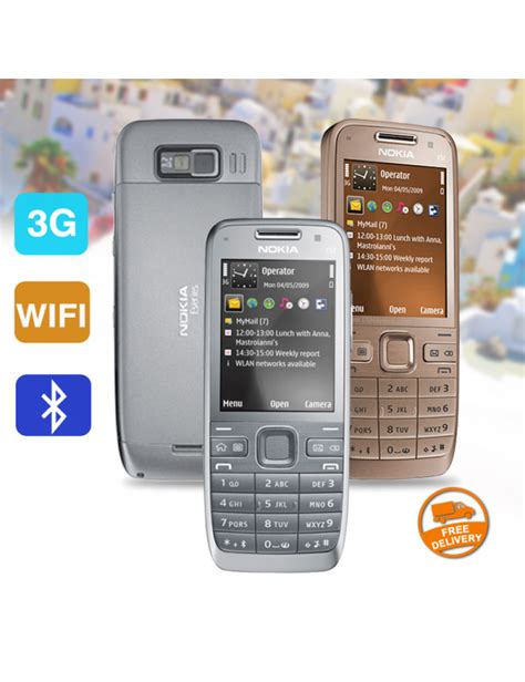 Nokia E52 Mobilephone, Silver