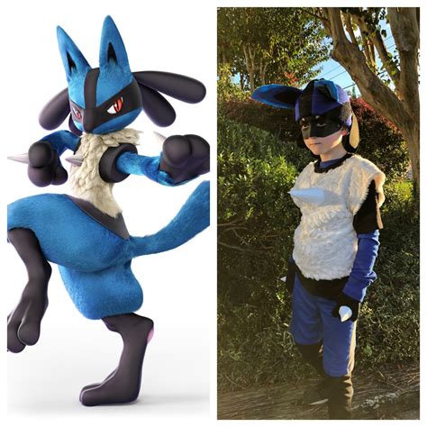 Lucario costume | Cute halloween costumes, Pokemon costumes diy, Pokemon costumes