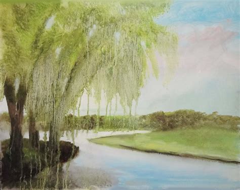 Willow Tree Painting at PaintingValley.com | Explore collection of ...