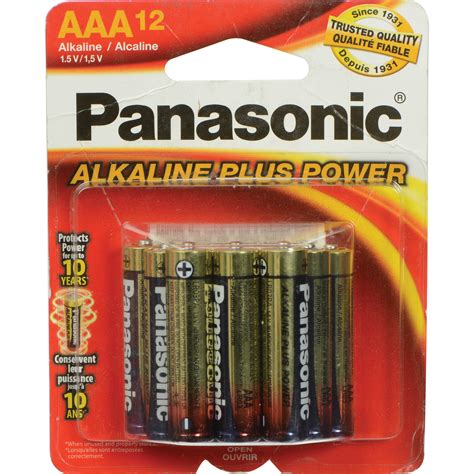 Panasonic AAA 1.5V Alkaline Batteries (12-Pack) PAN12AAA B&H