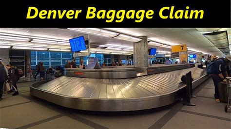 Denver Airport Walkthrough- Plane to Baggage Claim & Ground ...