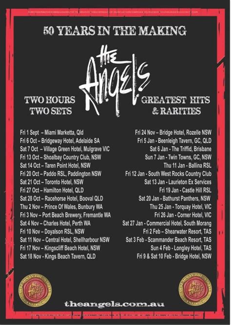 THE ANGELS announce '50 Years in the Making' National Tour - The Rockpit