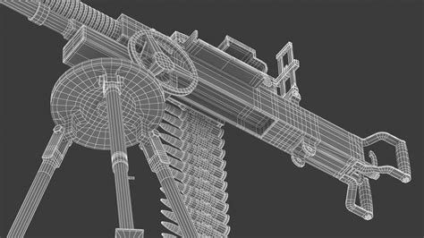 DshK Heavy Machine Gun - 3D Model by frezzy