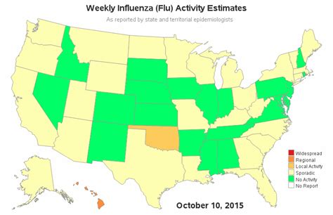 US Flu Map Animation