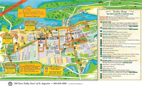 St Augustine Tour Map - Best Tourist Places in the World