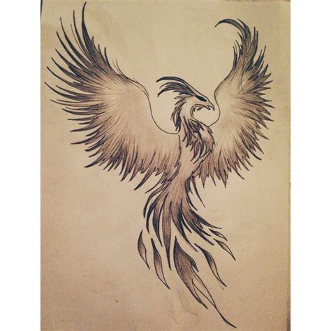 My Phoenix drawing!! #draw #drawing #phoenix #fire #design #tattoo # ...