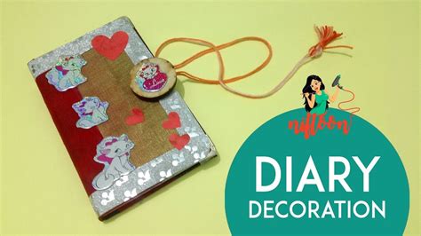 Diary Cover Decoration Ideas-Personal Diary Decoration Idea-DIY ...