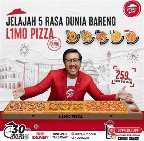 Terbaru! Promo Pizza Hut, Menu Limo Pizza dengan 5 Varian Rasa Dunia ...