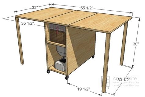 27 Artful DIY Sewing Table Plans