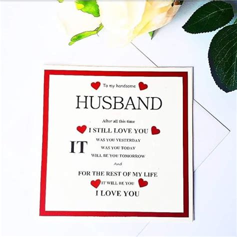 Husband Valentine's Card: Amazon.co.uk: Handmade