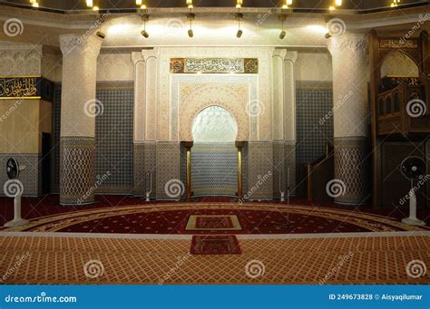 Interior of National Mosque of Malaysia or Masjid Negara. Editorial Stock Photo - Image of ...