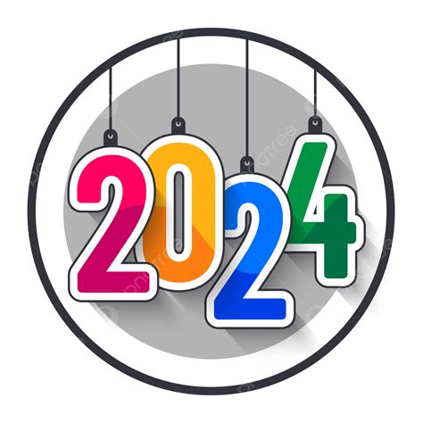 Colorful 2024 Year Coloroful 2024 Year Png And Vector - vrogue.co
