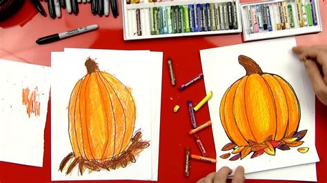 How To Draw A Pumpkin For Thanksgiving | Art for kids hub, Drawings, Thanksgiving drawings