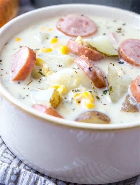 Sausage Corn Chowder {A Quick and Easy Comforting Chowder Recipe}