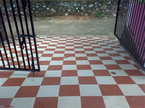 Car Porch Tiles Design Pattern In Kerala - Tile Design Ideas