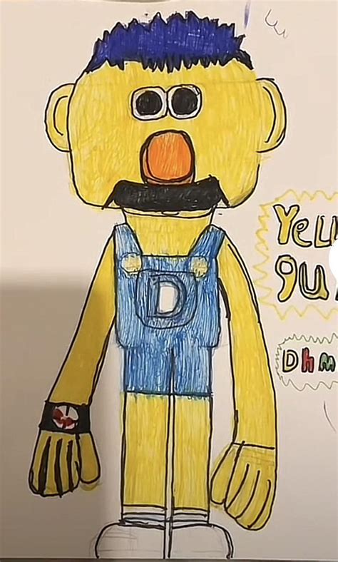 Yellow guy fan art I did : r/DHMIS