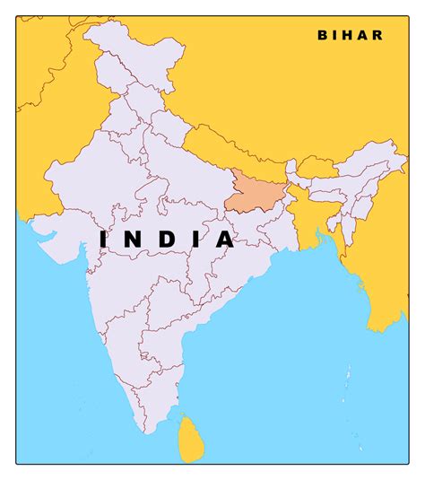 Bihar Map - Download Free Map Of Bihar & List Of Districts - Infoandopinion