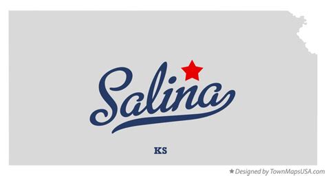 Map of Salina, KS, Kansas