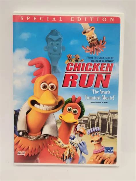 CHICKEN RUN (DVD, 2000, Widescreen Special Edition) Dreamworks Animation £6.44 - PicClick UK